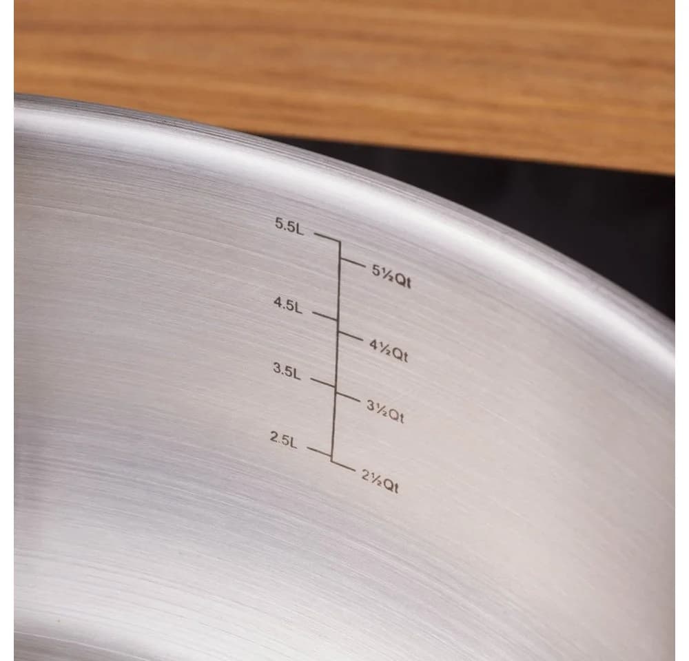 Karaca Elite Edelstahl-Kasserolle Flach 30 cm 6,0 L - Bild 4