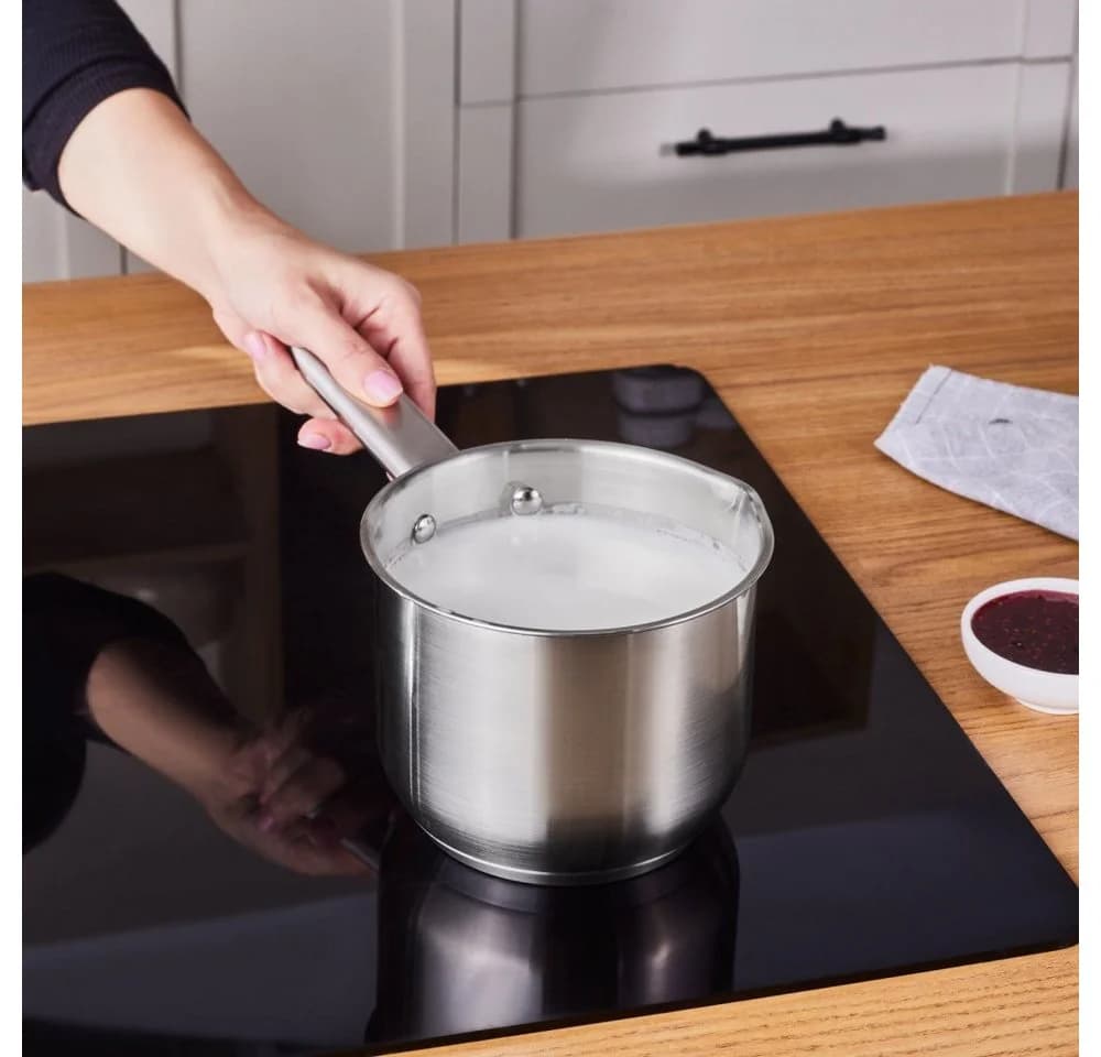 Karaca Elite Edelstahl Milchkanne 1,6 L 14 cm Silber