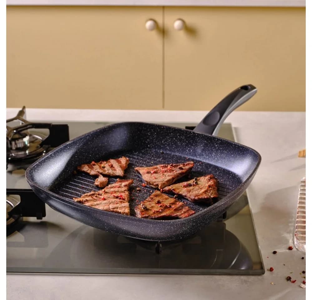 Karaca Aqua Granit Grillpfanne 28 cm Schwarz
