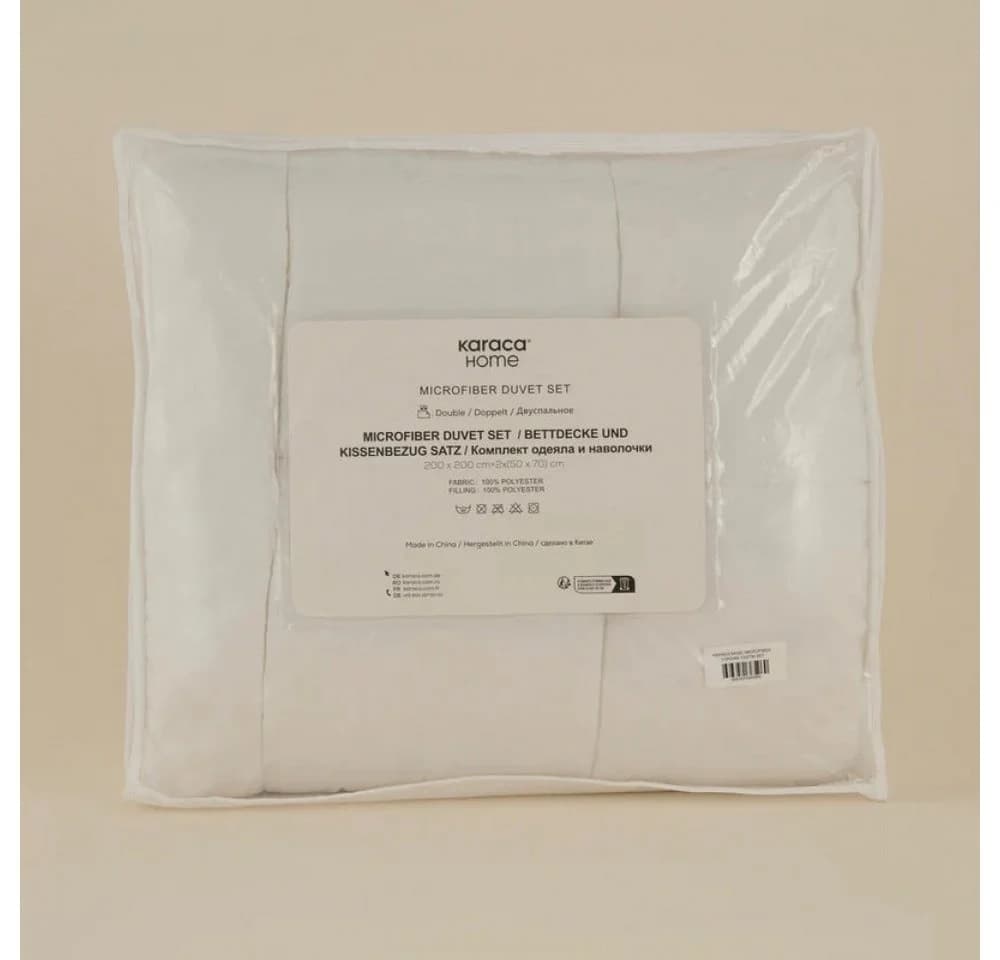 Karaca Basic Mikrofaser Bettdecke Kopfkissen Set - Bild 5