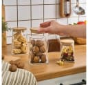 Karaca Prism Vorratsdosen Set 4-teilig Glas Bambus Bild 4