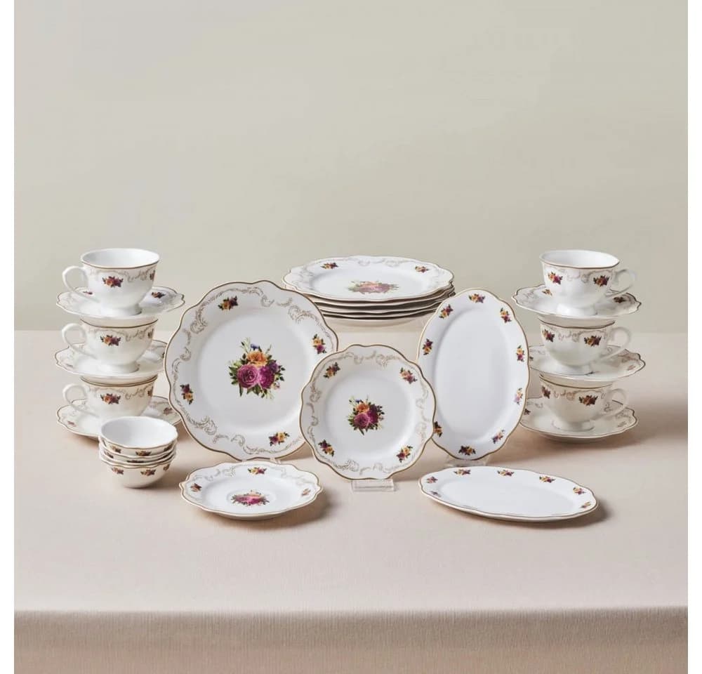 Karaca Bone China Frühstücksset 26-teilig für 6 Personen - Bild 2