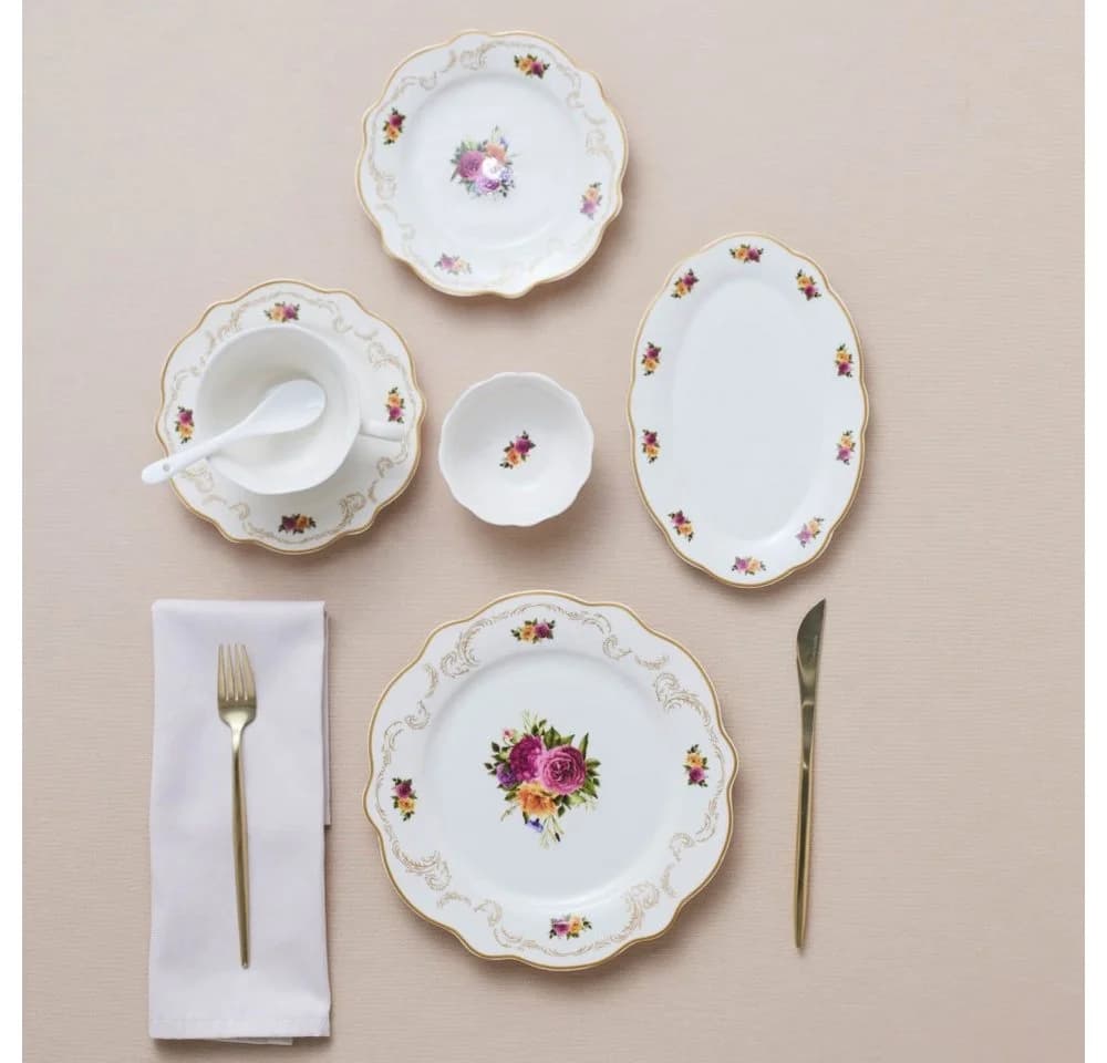 Karaca Bone China Frühstücksset 26-teilig für 6 Personen - Bild 5