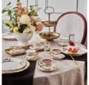 Karaca Royal Bone Elizabeth Kaffeeservice 12-tlg. Bone Porzellan Gold Bild 2