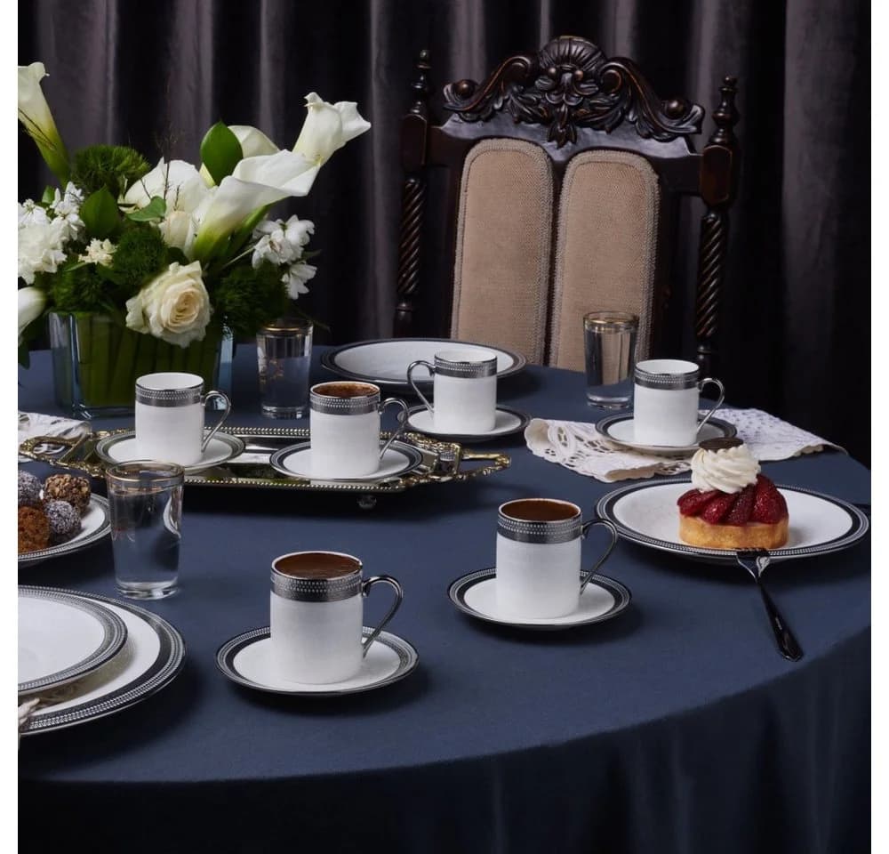 Karaca Kaffeeservice Royal Bone Kate 12-tlg. Bone Porzellan - Bild 2