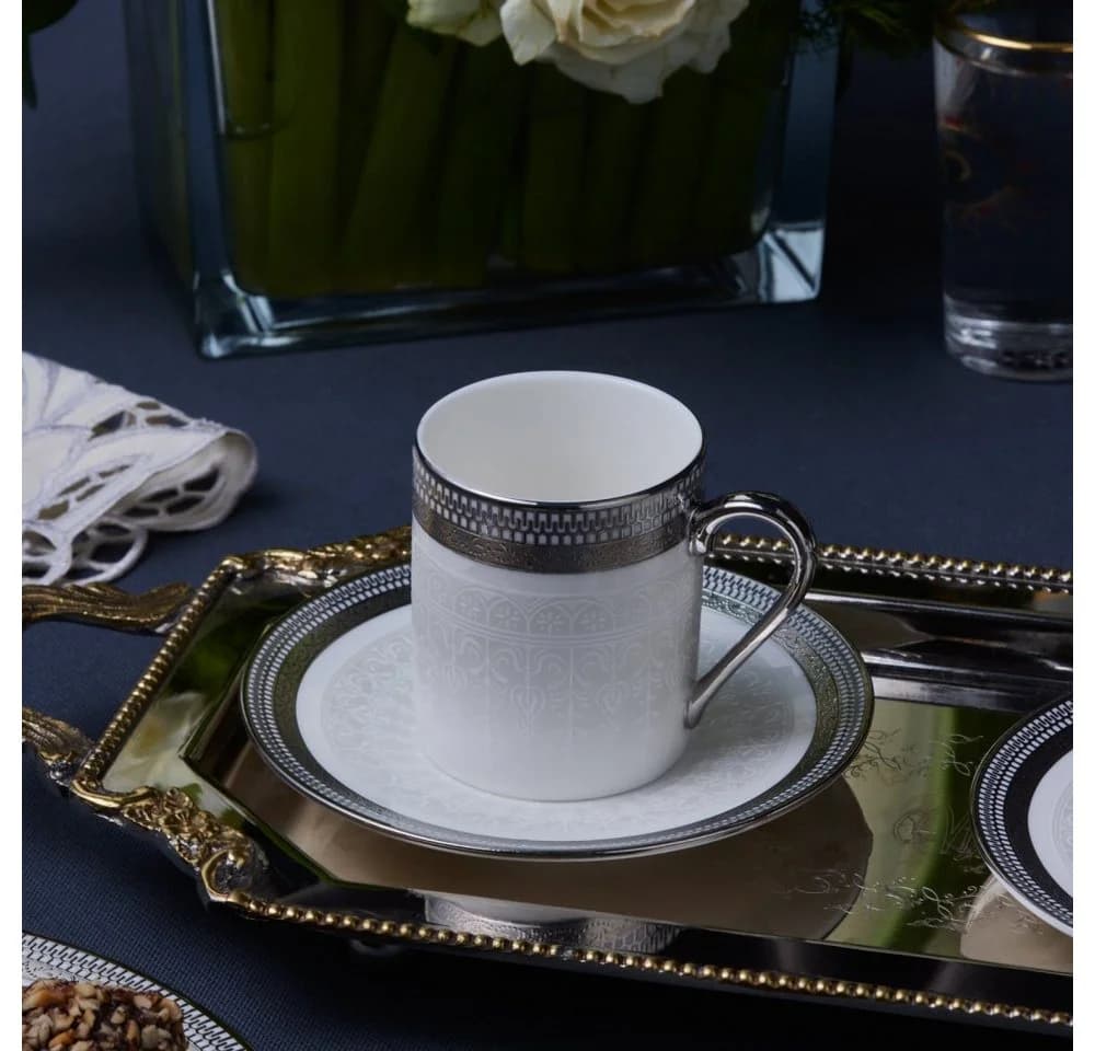 Karaca Kaffeeservice Royal Bone Kate 12-tlg. Bone Porzellan - Bild 4