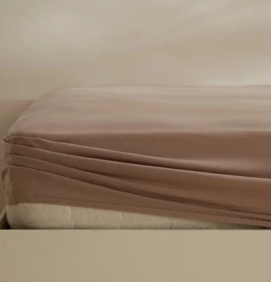 Karaca Home Jersey Spannbettlaken 180x200+30 cm Beige