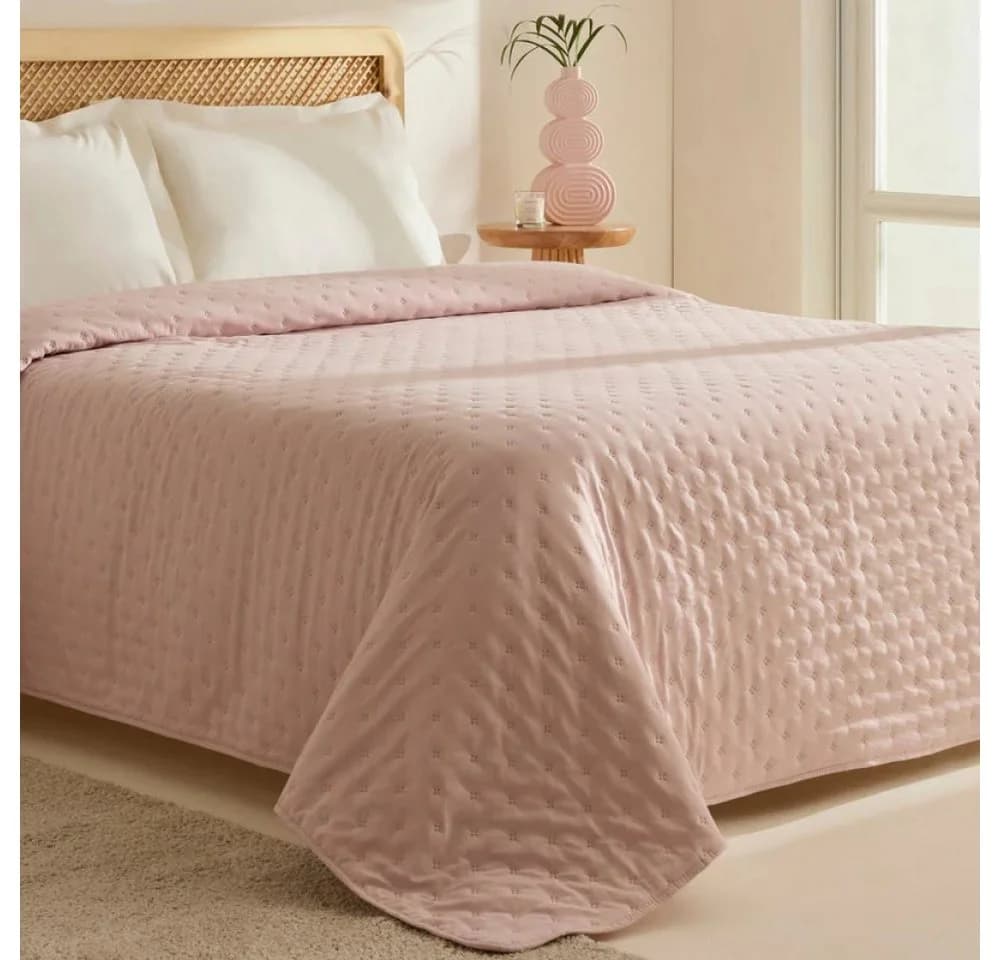 Karaca Home Tagesdecke Breezy Puderrosa Polyester
