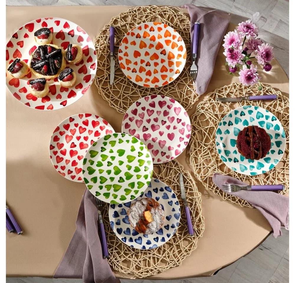 Karaca Lovely 7-teiliges Kuchen-Set für 6 Personen