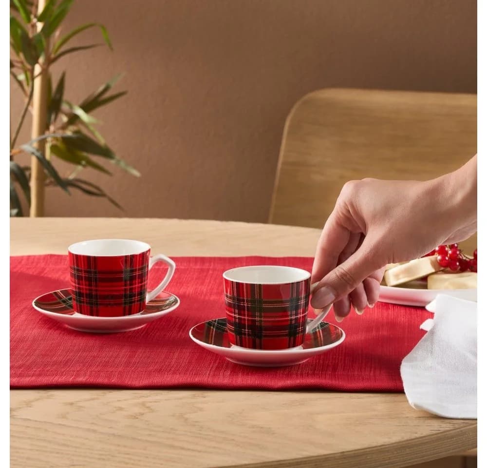 Karaca Ekose V2 Kaffeetassen-Set 2 Personen 80 ml - Bild 3
