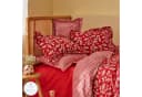 Karaca Home Carlo Doppel Bettbezug Set 100% Baumwolle Rot Bild 2