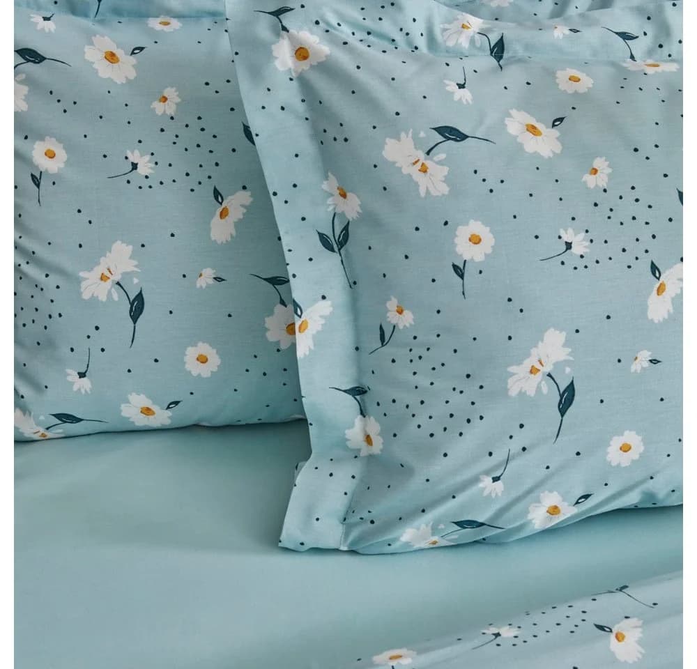 Karaca Daisy Bettwäsche Mint 100% Baumwolle