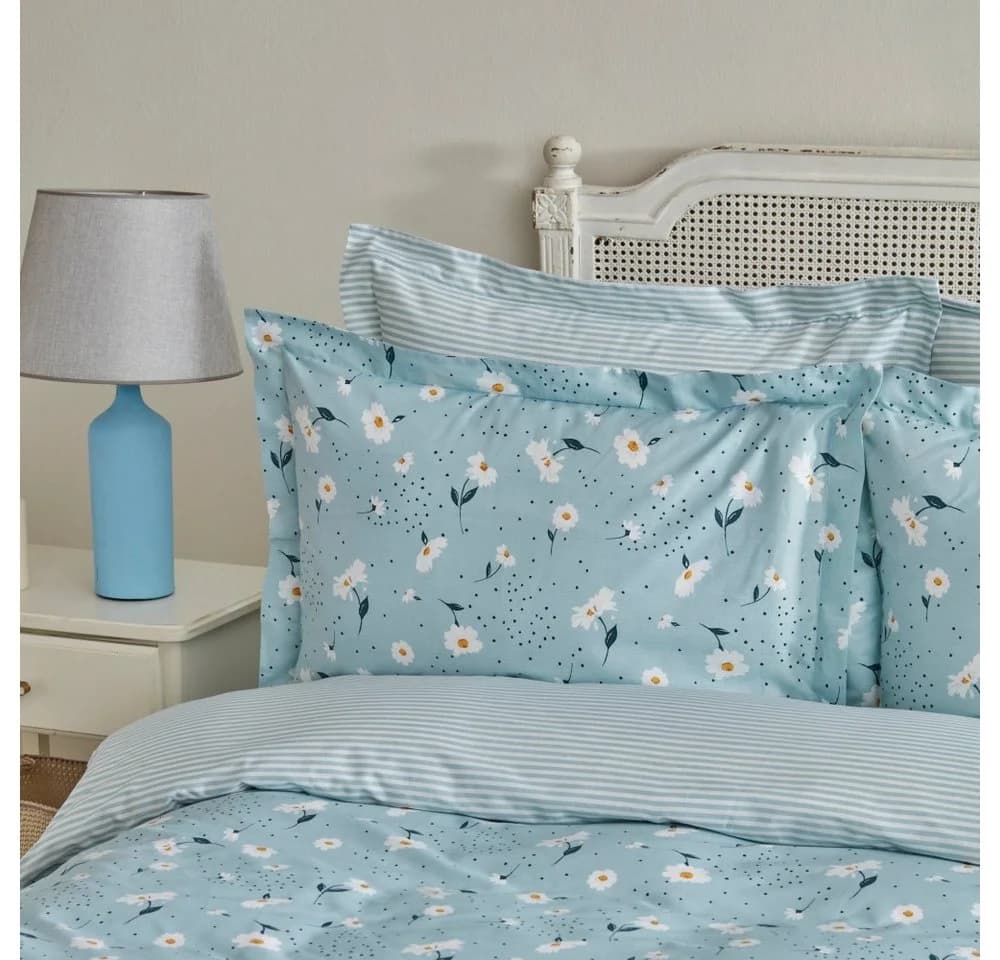 Karaca Daisy Bettwäsche Mint 100% Baumwolle - Bild 5