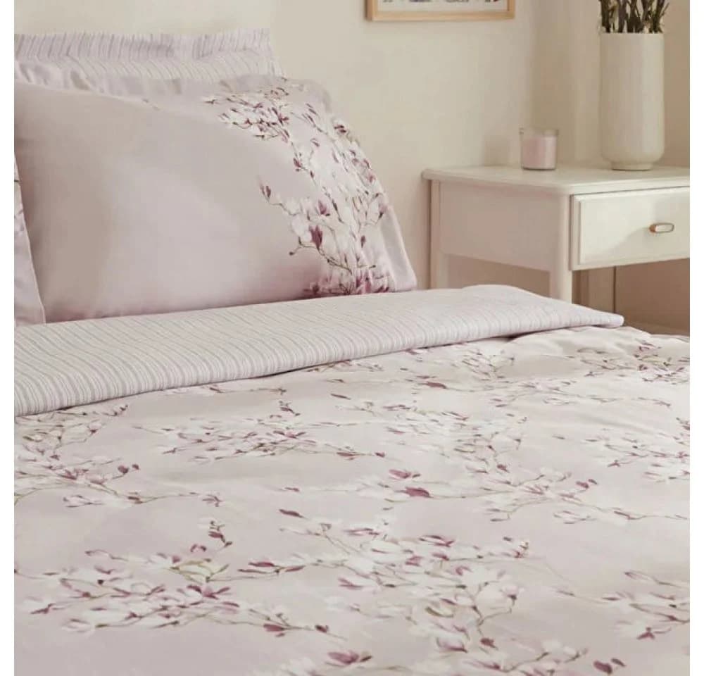 Karaca Pesla Bettwäsche-Set Rosa 100% Baumwoll-Satin Doppelbett - Bild 3