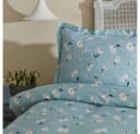Karaca Daisy Bettwäsche-Set 100% Baumwolle Mintgrün Doppelbett Bild 3