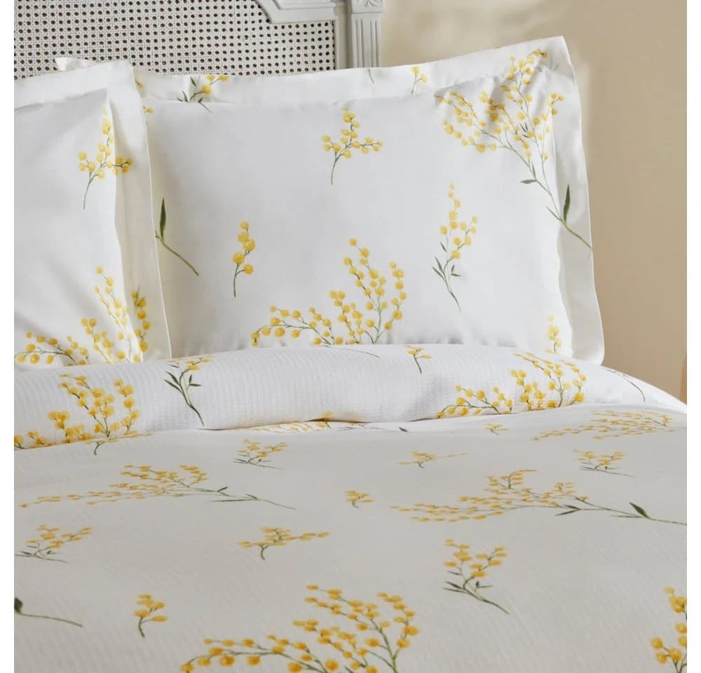 Karaca Loretta Bettwäsche-Set Gelb 100% Baumwolle Doppelbett - Bild 3
