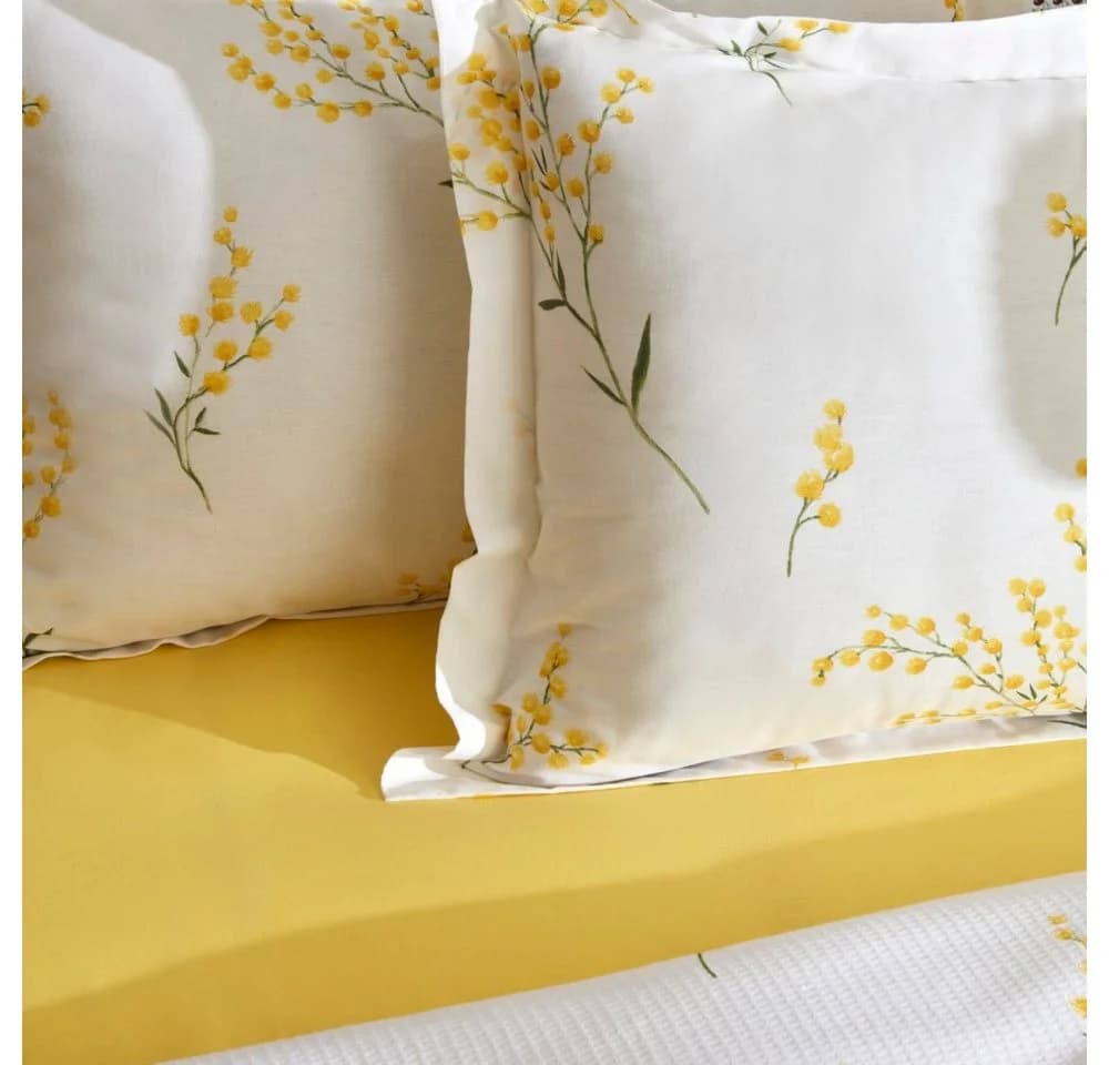 Karaca Loretta Bettwäsche-Set Gelb 100% Baumwolle Doppelbett - Bild 4