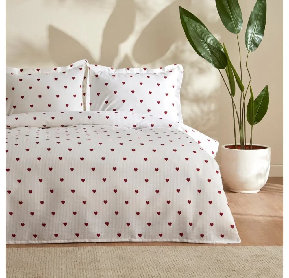 Karaca Bettwäsche Sarah Anderson Amour Doppelbett Piké Set Baumwolle - Bild 2