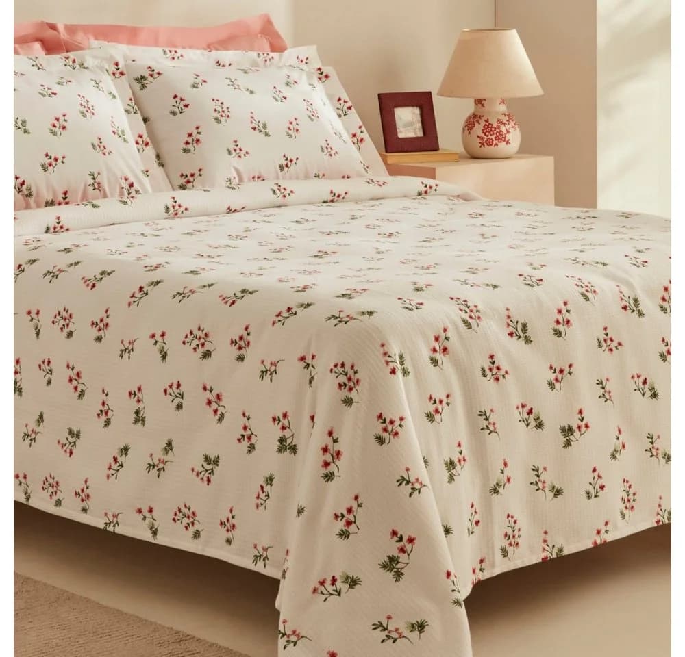 Karaca Bettwäsche Silvie 100% Baumwolle Doppelbett Set Rot - Bild 3