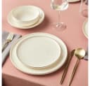 Karaca Stream Bone Meridian Tafelservice 24-tlg Bone China Weiß Bild 4