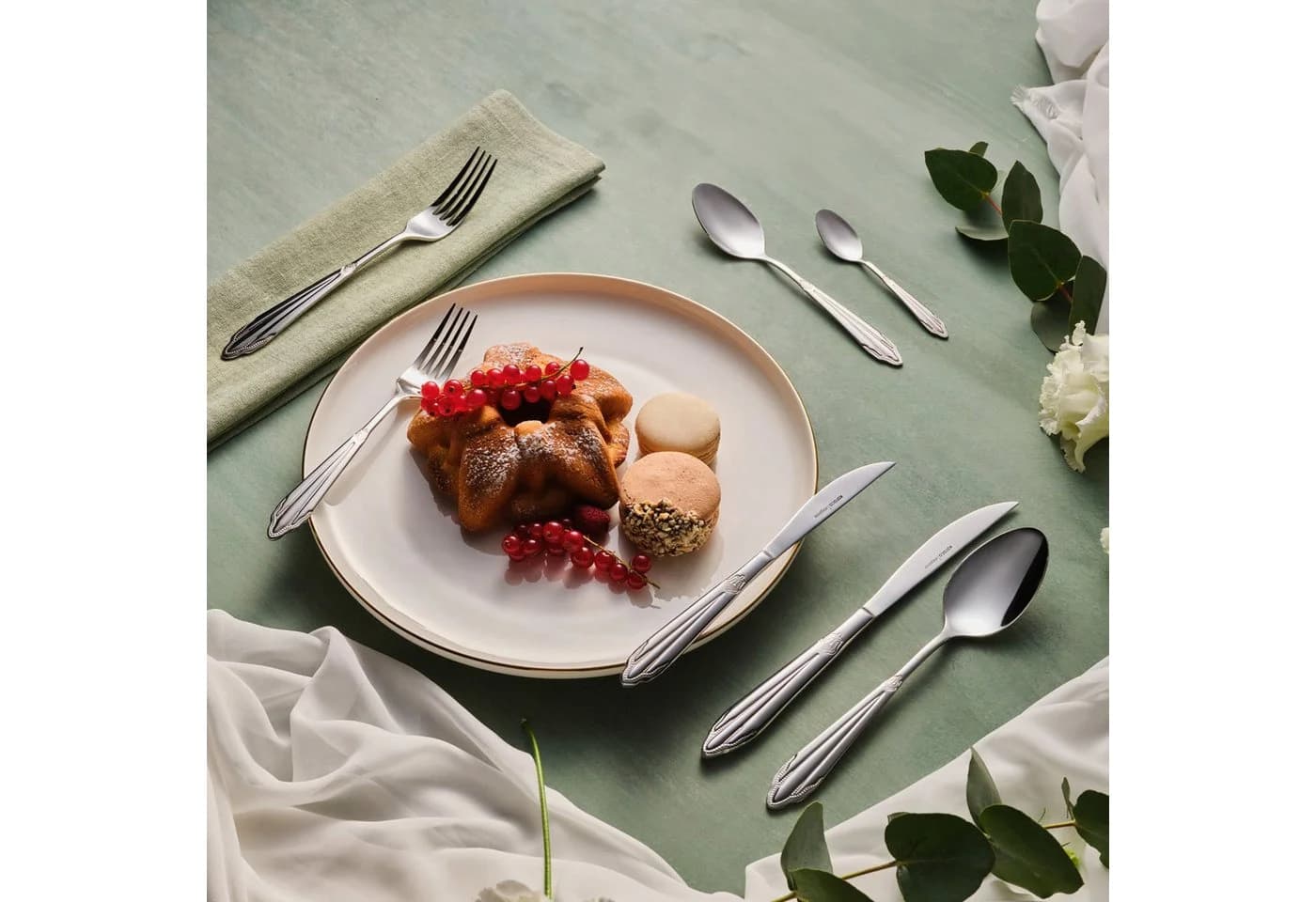 Karaca Besteck-Set Elegance Mantilla Silver 84-teilig für 12 Personen - Bild 2