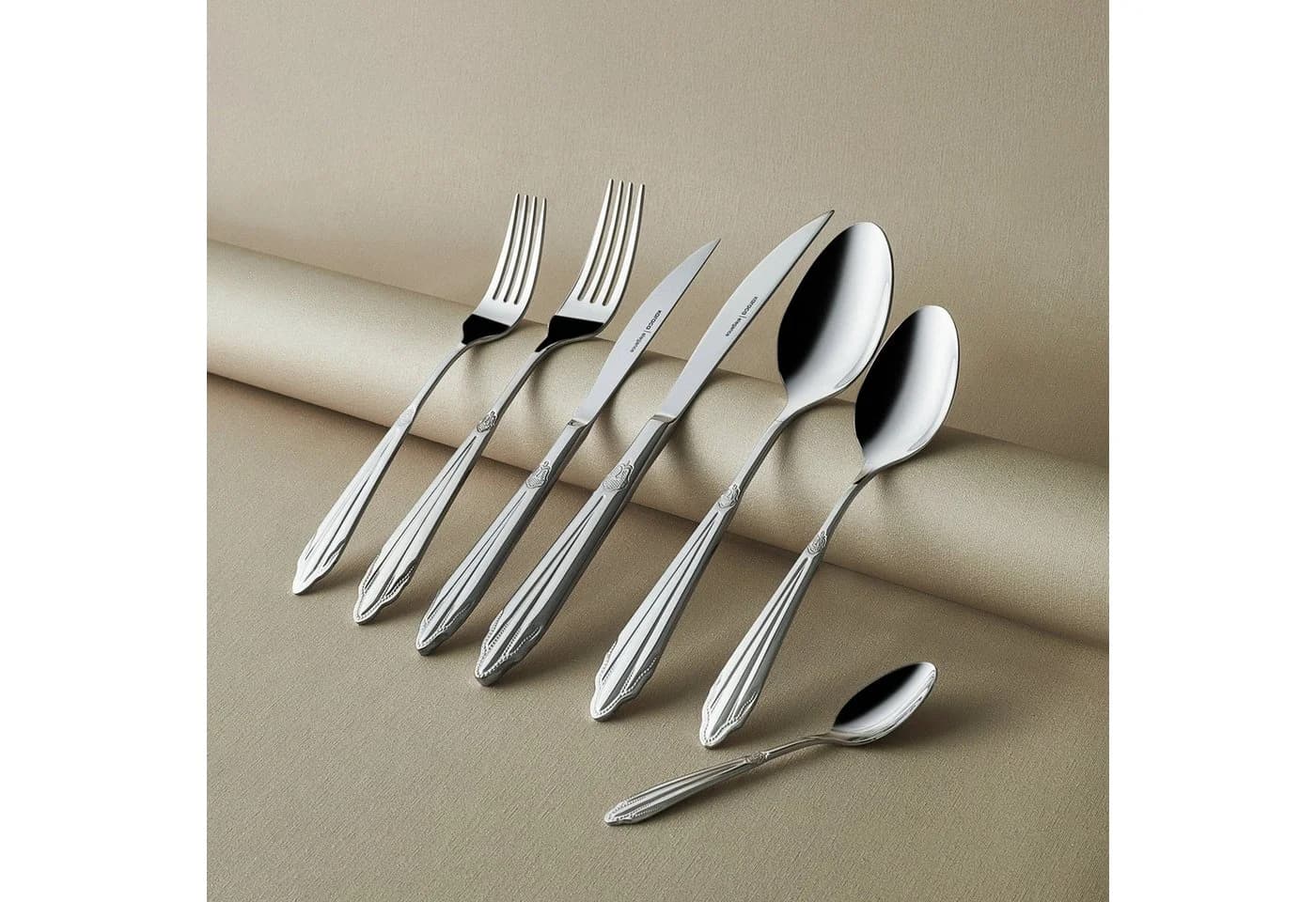 Karaca Besteck-Set Elegance Mantilla Silver 84-teilig für 12 Personen - Bild 4