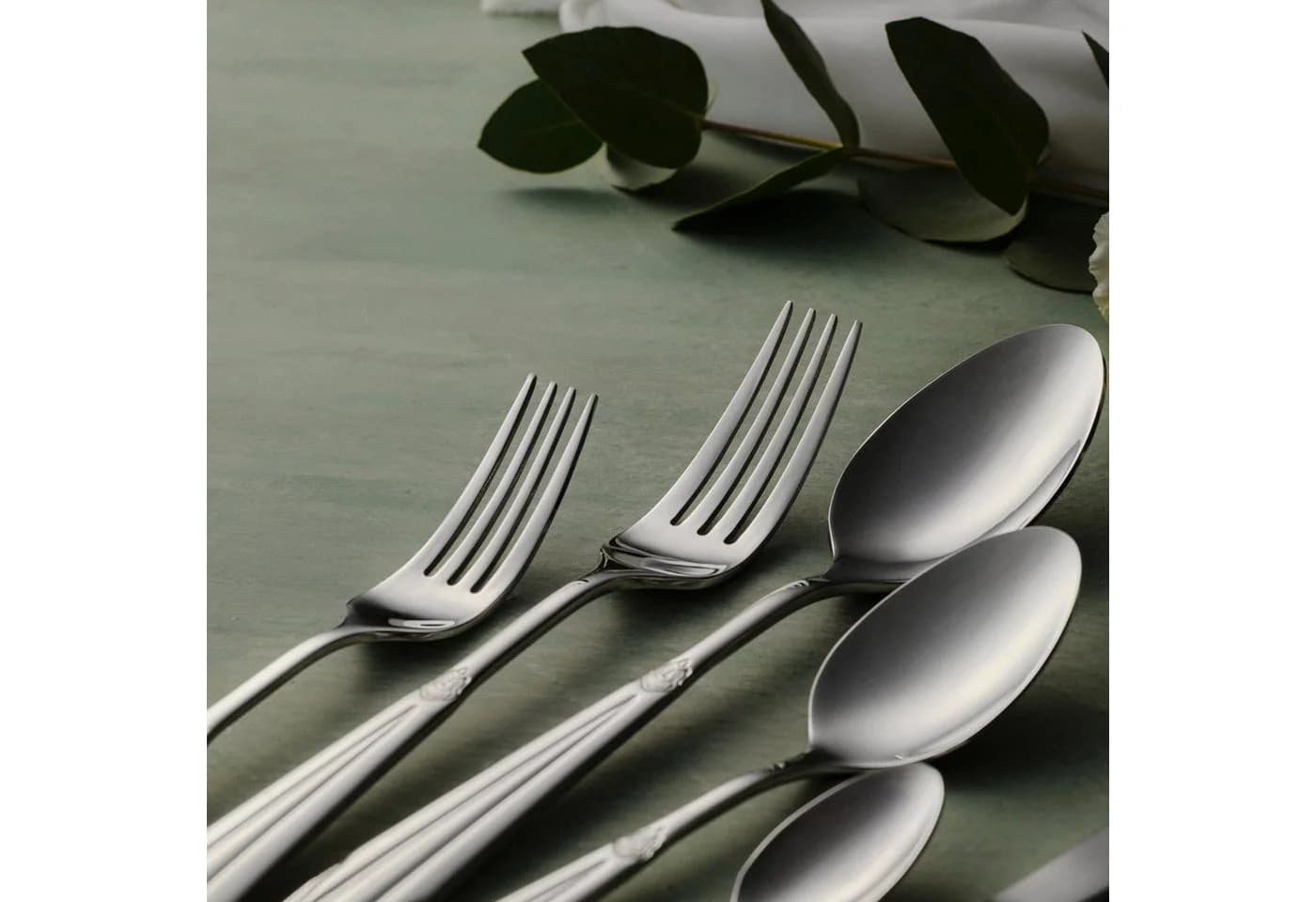 Karaca Besteck-Set Elegance Mantilla Silver 84-teilig für 12 Personen - Bild 5