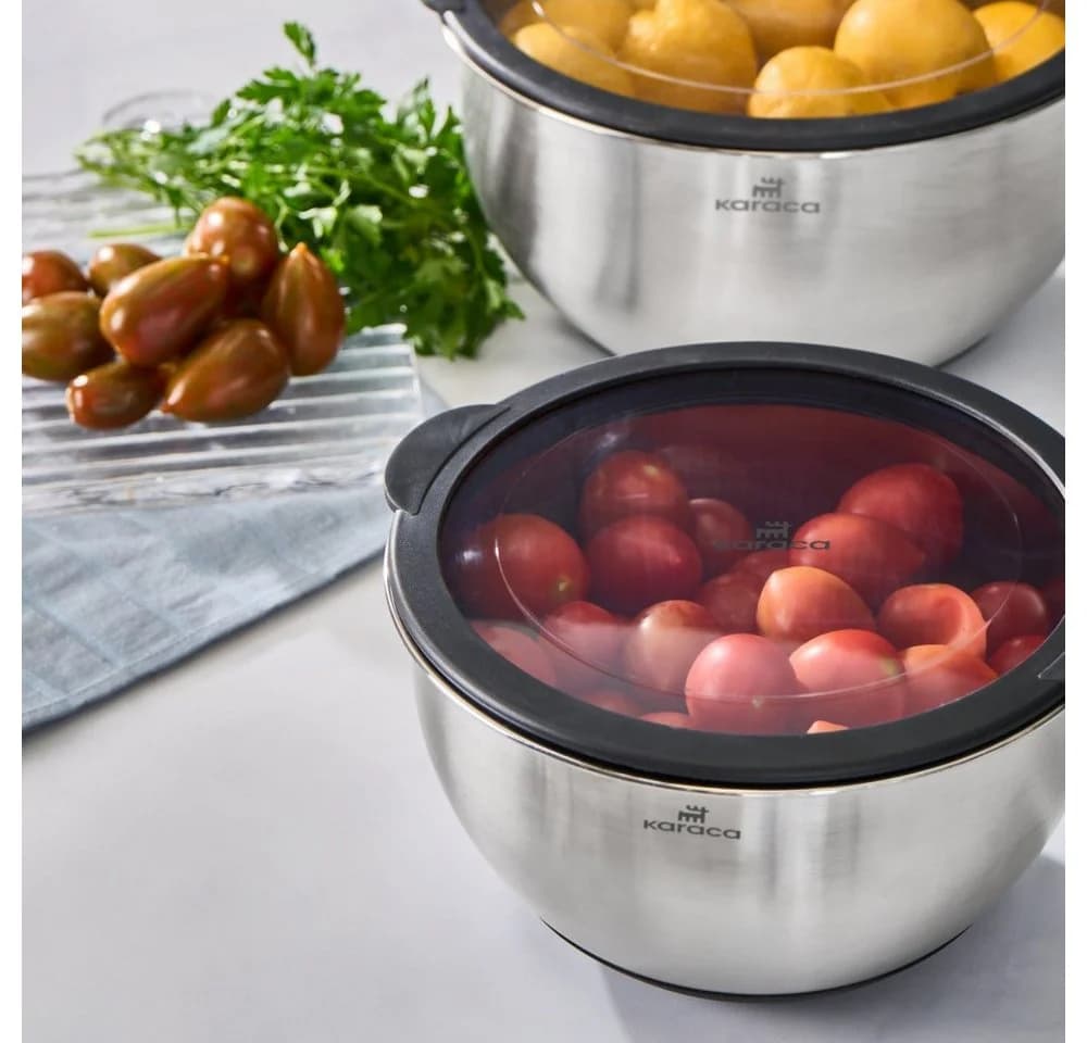 Karaca Mixmaster 2-teiliges Vorratsdosen-Set Edelstahl Inox - Bild 5