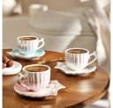 Karaca Auster Kaffeeservice 2-tlg. Weiß Porzellan Bild 1
