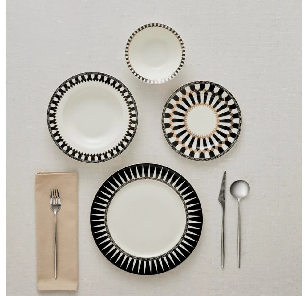 Karaca Elegance Bone Helsinki 24-teiliges Geschirr-Set für 6 Personen - Bild 3