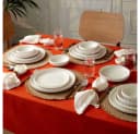 Karaca Stream Pumpkin Bone China Tafelservice 24-tlg. Weiß Bild 1