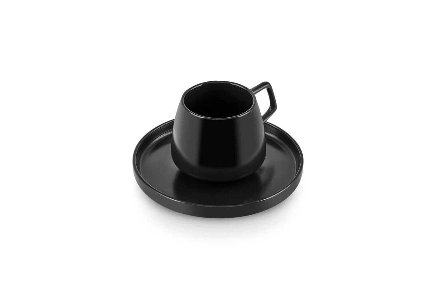 Karaca Streamline Saturn Kaffeetassen-Set 4-teilig Mattschwarz - Bild 3