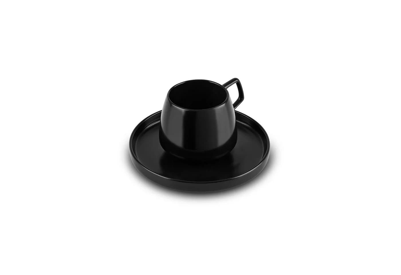 Karaca Streamline Saturn Kaffeetassen-Set 4-teilig Mattschwarz - Bild 4