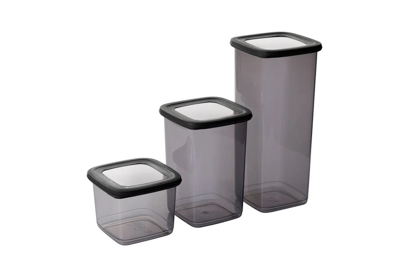 Hermia Concept Aufbewahrungsboxen-Set 18-tlg. Anthrazit Kunststoff