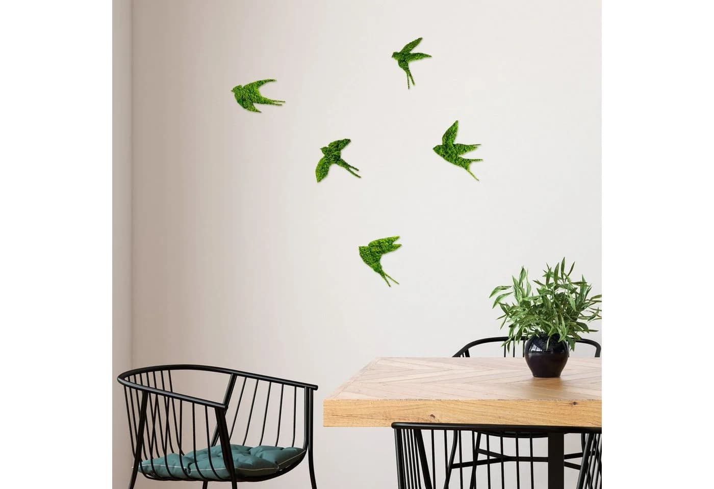 Wallity Wanddekoobjekt 100% MDF MOSS Grün Handgefertigt - Bild 2