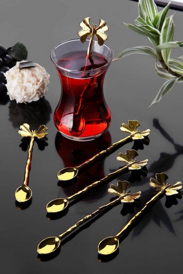 Hermia Concept Bestecklöffel 6er Set Gold 100% Metall