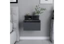 Skye Decor Nachtkonsole Anthrazit Melaminbeschichtete Spanplatte Bild 2