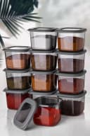 Hermia Concept Vorratsdose 12er Set BPA-frei grau Bild 2