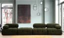 Skye Decor 1-Sitz-Sofa Grün Buchenholz Rahmen Bild 3