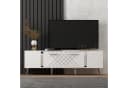 Skye Decor TV-Schrank Weiß Silber Argyle Design Bild 1