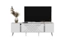 Skye Decor TV-Schrank Weiß Silber Argyle Design Bild 2