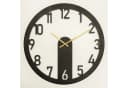 Wallity Wanduhr 100% Stahl Schwarz/Gold Modern Bild 1