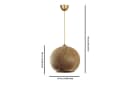 Opviq Handmade Jute Kronleuchter Gold Braun Bild 5