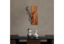 Wallity Wanddekoobjekt Holz Metall Walnuss Schwarz Bild 1