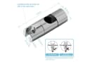 FOUORTUNATE-BEE Brausehalter Halterung Verstellbar 18-25 mm Silber Bild 1