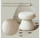 Muxing Schuhbank Weiß Sitzbank Hocker mit weicher Polsterung Bild 5