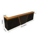 Muxing Empfangstheke Linienoptik Schwarz mit LED-Beleuchtung Bild 5