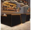 Muxing Empfangstheke Industrie-Stil Schwarz mit LED-Beleuchtung Bild 4
