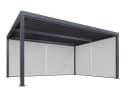 PURPLE LEAF Pergola mit Lamellendach & Sonnenrollo Grau Bild 2
