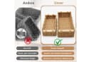 FOUORTUNATE-BEE Aufbewahrungskorb 2er Set Geflochten mit Holzgriffen Beige Bild 5